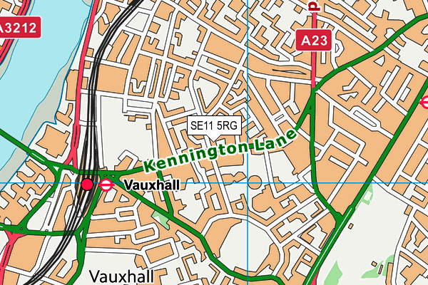 SE11 5RG map - OS VectorMap District (Ordnance Survey) SE11 5RG map - OS VectorMap District (Ordnance Survey)
