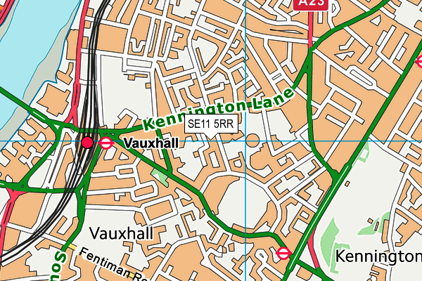 SE11 5RR map - OS VectorMap District (Ordnance Survey) SE11 5RR map - OS VectorMap District (Ordnance Survey)