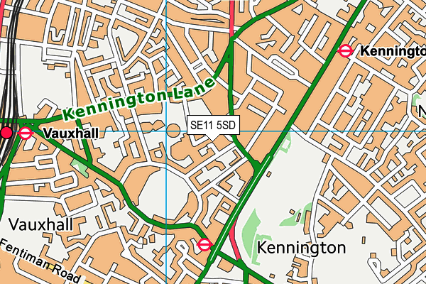 SE11 5SD map - OS VectorMap District (Ordnance Survey) SE11 5SD map - OS VectorMap District (Ordnance Survey)