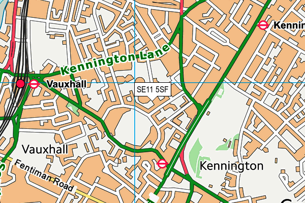 SE11 5SF map - OS VectorMap District (Ordnance Survey) SE11 5SF map - OS VectorMap District (Ordnance Survey)