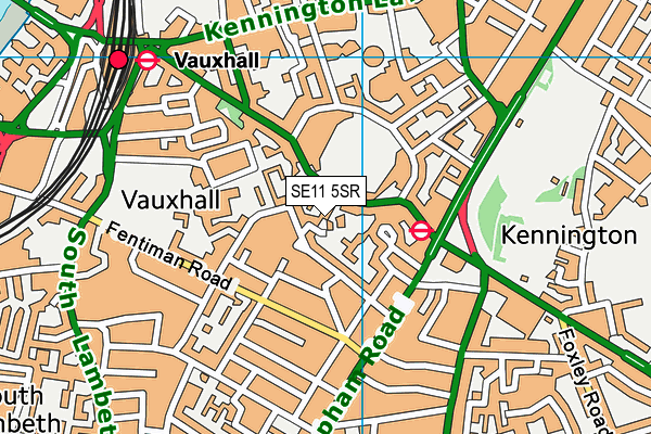 SE11 5SR map - OS VectorMap District (Ordnance Survey) SE11 5SR map - OS VectorMap District (Ordnance Survey)