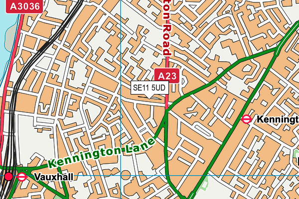 SE11 5UD map - OS VectorMap District (Ordnance Survey) SE11 5UD map - OS VectorMap District (Ordnance Survey)