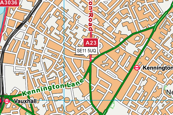SE11 5UQ map - OS VectorMap District (Ordnance Survey)