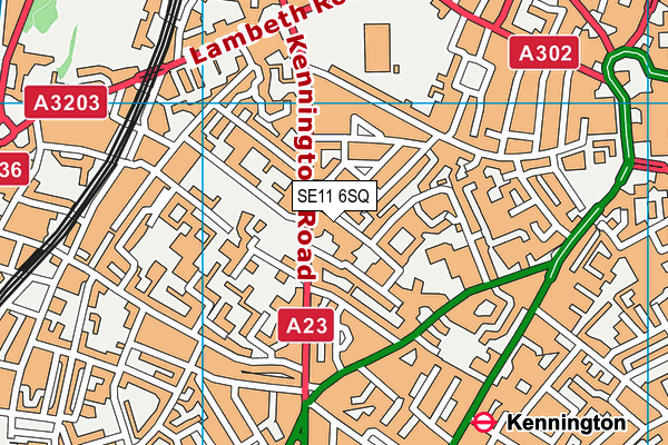SE11 6SQ map - OS VectorMap District (Ordnance Survey) SE11 6SQ map - OS VectorMap District (Ordnance Survey)