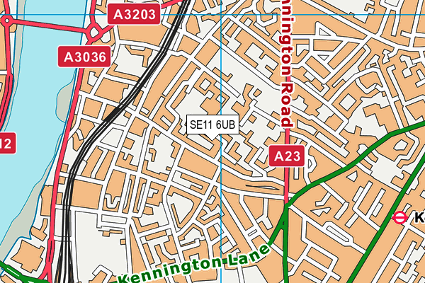 SE11 6UB map - OS VectorMap District (Ordnance Survey) SE11 6UB map - OS VectorMap District (Ordnance Survey)