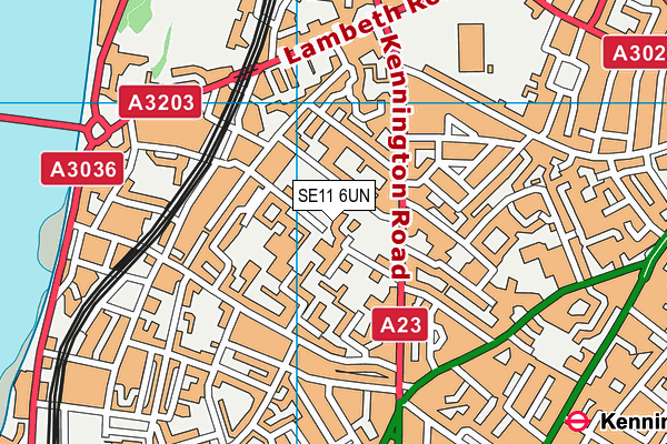 SE11 6UN map - OS VectorMap District (Ordnance Survey) SE11 6UN map - OS VectorMap District (Ordnance Survey)