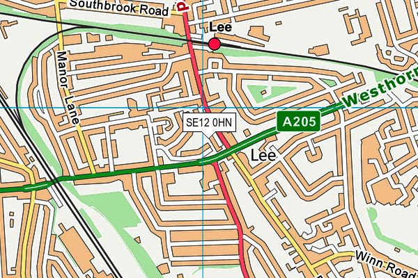 SE12 0HN map - OS VectorMap District (Ordnance Survey) SE12 0HN map - OS VectorMap District (Ordnance Survey)