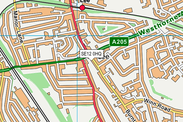 SE12 0HQ map - OS VectorMap District (Ordnance Survey) SE12 0HQ map - OS VectorMap District (Ordnance Survey)