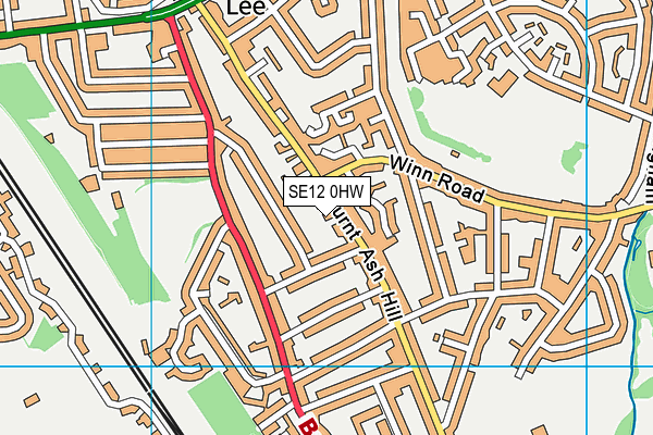 SE12 0HW map - OS VectorMap District (Ordnance Survey) SE12 0HW map - OS VectorMap District (Ordnance Survey)