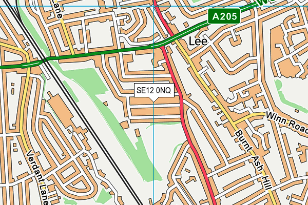 SE12 0NQ map - OS VectorMap District (Ordnance Survey) SE12 0NQ map - OS VectorMap District (Ordnance Survey)