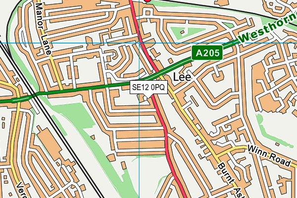 SE12 0PQ map - OS VectorMap District (Ordnance Survey) SE12 0PQ map - OS VectorMap District (Ordnance Survey)
