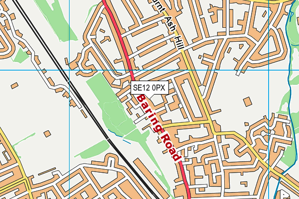 SE12 0PX map - OS VectorMap District (Ordnance Survey) SE12 0PX map - OS VectorMap District (Ordnance Survey)