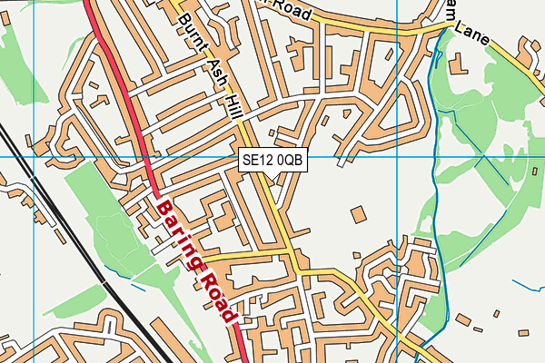 SE12 0QB map - OS VectorMap District (Ordnance Survey) SE12 0QB map - OS VectorMap District (Ordnance Survey)