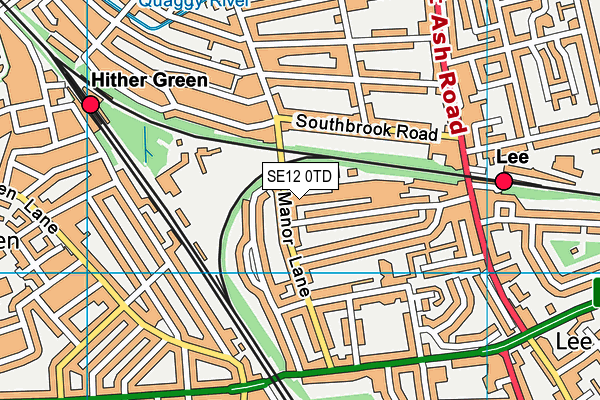 SE12 0TD map - OS VectorMap District (Ordnance Survey) SE12 0TD map - OS VectorMap District (Ordnance Survey)