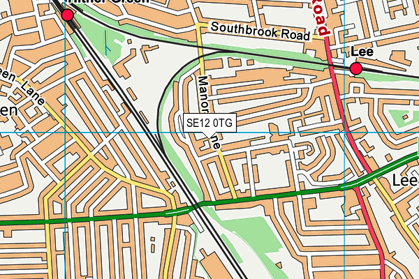 SE12 0TG map - OS VectorMap District (Ordnance Survey) SE12 0TG map - OS VectorMap District (Ordnance Survey)