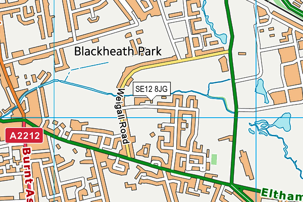 SE12 8JG map - OS VectorMap District (Ordnance Survey) SE12 8JG map - OS VectorMap District (Ordnance Survey)