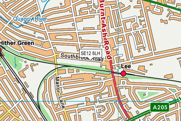 SE12 8LH map - OS VectorMap District (Ordnance Survey) SE12 8LH map - OS VectorMap District (Ordnance Survey)