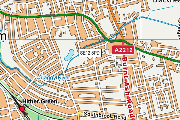 SE12 8PD map - OS VectorMap District (Ordnance Survey) SE12 8PD map - OS VectorMap District (Ordnance Survey)