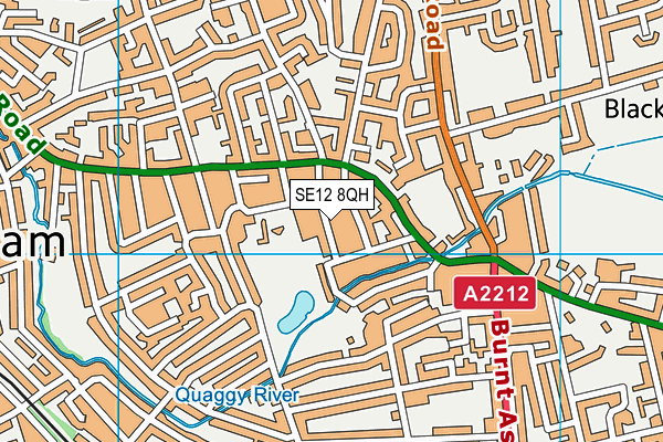 SE12 8QH map - OS VectorMap District (Ordnance Survey) SE12 8QH map - OS VectorMap District (Ordnance Survey)