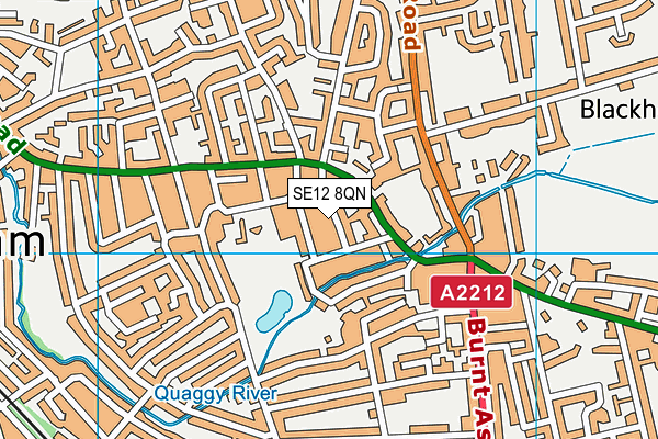 SE12 8QN map - OS VectorMap District (Ordnance Survey) SE12 8QN map - OS VectorMap District (Ordnance Survey)
