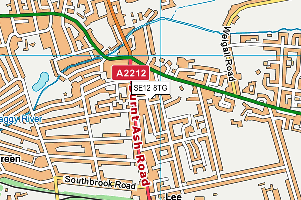 SE12 8TG map - OS VectorMap District (Ordnance Survey) SE12 8TG map - OS VectorMap District (Ordnance Survey)