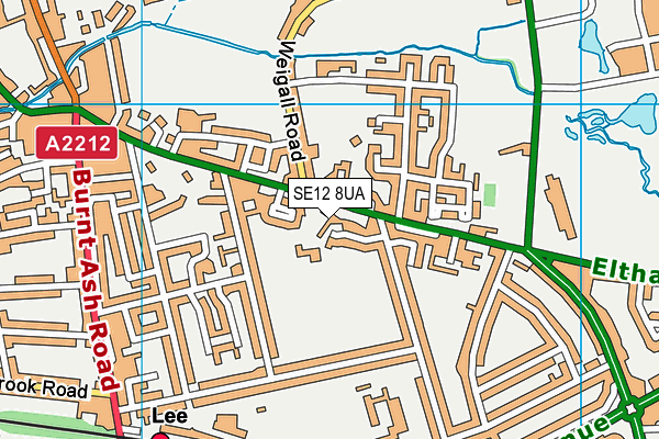SE12 8UA map - OS VectorMap District (Ordnance Survey) SE12 8UA map - OS VectorMap District (Ordnance Survey)