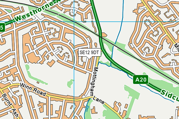 SE12 9DT map - OS VectorMap District (Ordnance Survey) SE12 9DT map - OS VectorMap District (Ordnance Survey)