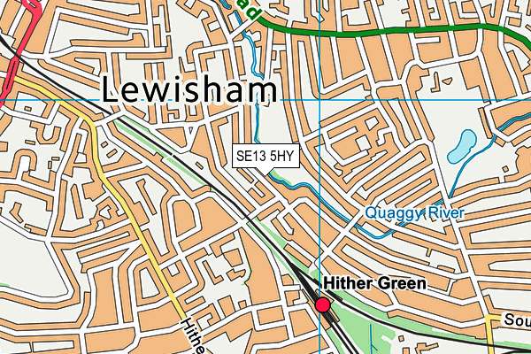 SE13 5HY map - OS VectorMap District (Ordnance Survey) SE13 5HY map - OS VectorMap District (Ordnance Survey)
