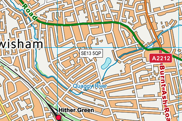 SE13 5QP map - OS VectorMap District (Ordnance Survey) SE13 5QP map - OS VectorMap District (Ordnance Survey)