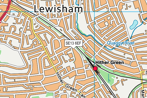 SE13 6EF map - OS VectorMap District (Ordnance Survey) SE13 6EF map - OS VectorMap District (Ordnance Survey)