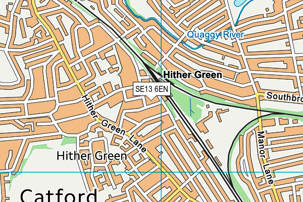 SE13 6EN map - OS VectorMap District (Ordnance Survey) SE13 6EN map - OS VectorMap District (Ordnance Survey)