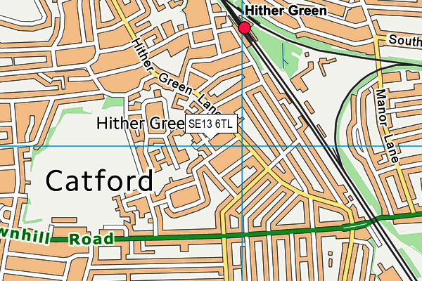 SE13 6TL map - OS VectorMap District (Ordnance Survey) SE13 6TL map - OS VectorMap District (Ordnance Survey)