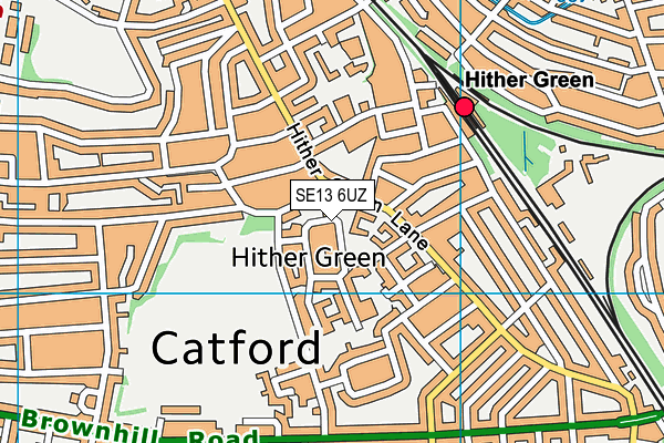 SE13 6UZ map - OS VectorMap District (Ordnance Survey) SE13 6UZ map - OS VectorMap District (Ordnance Survey)