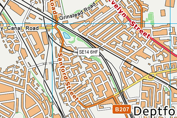 SE14 6HF map - OS VectorMap District (Ordnance Survey) SE14 6HF map - OS VectorMap District (Ordnance Survey)