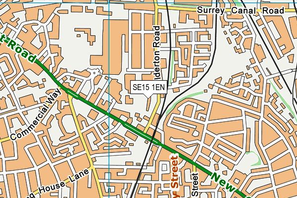 SE15 1EN map - OS VectorMap District (Ordnance Survey) SE15 1EN map - OS VectorMap District (Ordnance Survey)