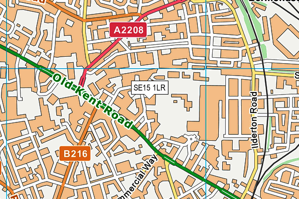 SE15 1LR map - OS VectorMap District (Ordnance Survey) SE15 1LR map - OS VectorMap District (Ordnance Survey)