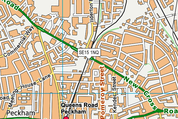 SE15 1NQ map - OS VectorMap District (Ordnance Survey) SE15 1NQ map - OS VectorMap District (Ordnance Survey)