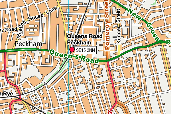 SE15 2NN map - OS VectorMap District (Ordnance Survey) SE15 2NN map - OS VectorMap District (Ordnance Survey)