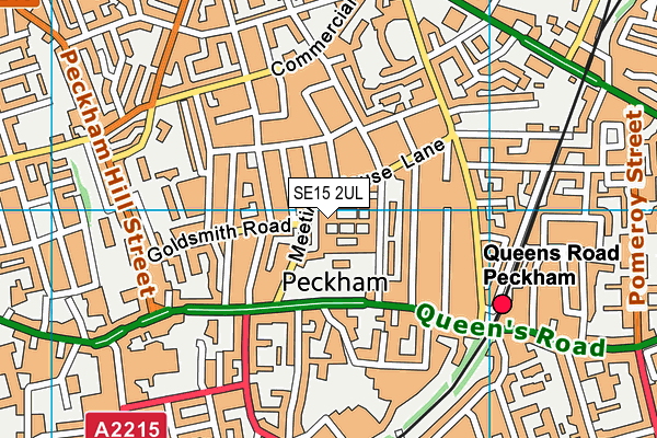 SE15 2UL map - OS VectorMap District (Ordnance Survey) SE15 2UL map - OS VectorMap District (Ordnance Survey)