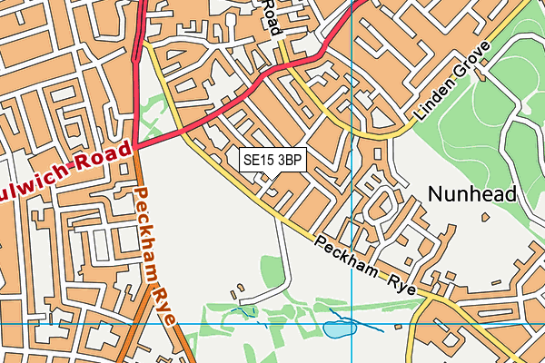 SE15 3BP map - OS VectorMap District (Ordnance Survey) SE15 3BP map - OS VectorMap District (Ordnance Survey)