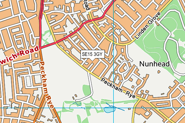 SE15 3GY map - OS VectorMap District (Ordnance Survey) SE15 3GY map - OS VectorMap District (Ordnance Survey)