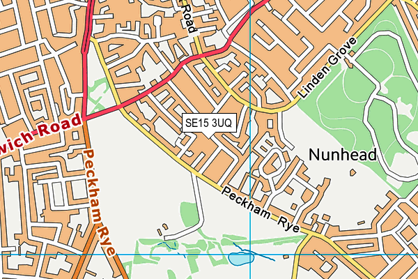 SE15 3UQ map - OS VectorMap District (Ordnance Survey) SE15 3UQ map - OS VectorMap District (Ordnance Survey)