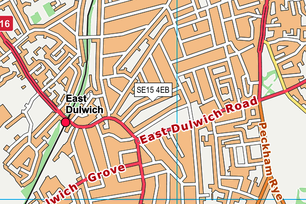 SE15 4EB map - OS VectorMap District (Ordnance Survey)