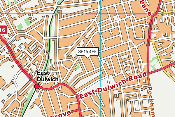 SE15 4EF map - OS VectorMap District (Ordnance Survey) SE15 4EF map - OS VectorMap District (Ordnance Survey)