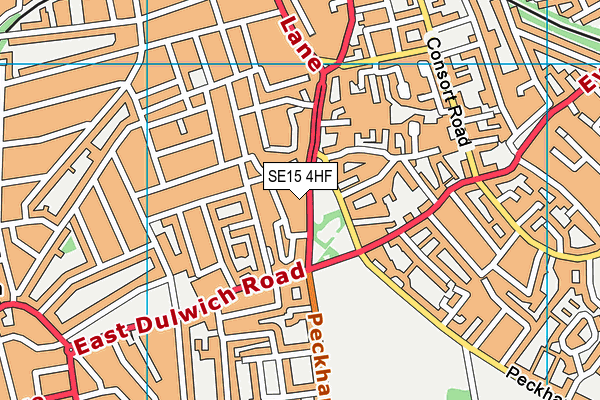 SE15 4HF map - OS VectorMap District (Ordnance Survey) SE15 4HF map - OS VectorMap District (Ordnance Survey)