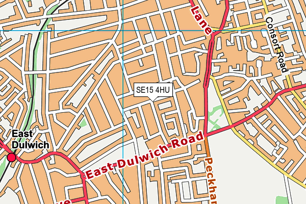 SE15 4HU map - OS VectorMap District (Ordnance Survey) SE15 4HU map - OS VectorMap District (Ordnance Survey)