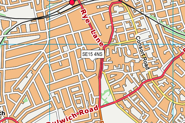 SE15 4NS map - OS VectorMap District (Ordnance Survey) SE15 4NS map - OS VectorMap District (Ordnance Survey)