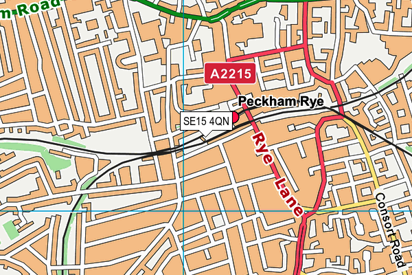 SE15 4QN map - OS VectorMap District (Ordnance Survey) SE15 4QN map - OS VectorMap District (Ordnance Survey)