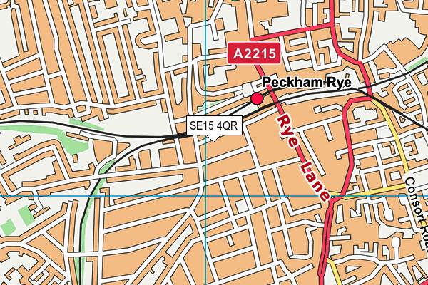 SE15 4QR map - OS VectorMap District (Ordnance Survey) SE15 4QR map - OS VectorMap District (Ordnance Survey)