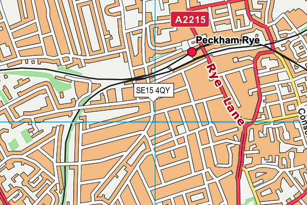 SE15 4QY map - OS VectorMap District (Ordnance Survey) SE15 4QY map - OS VectorMap District (Ordnance Survey)